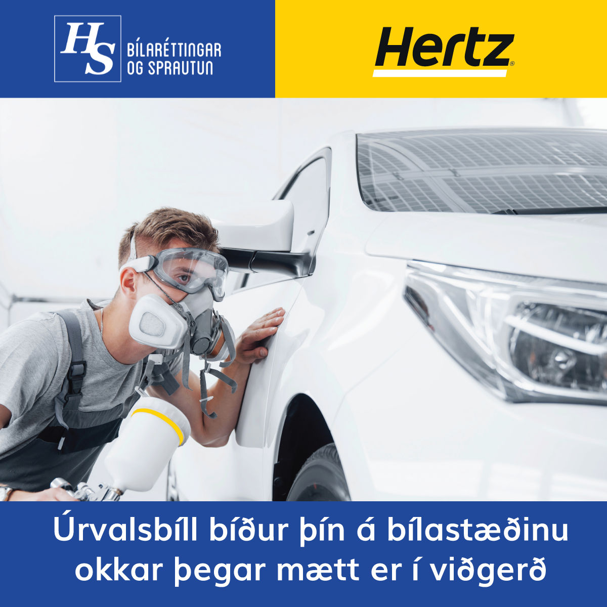 Hertz bílaleigubílar hjá HS